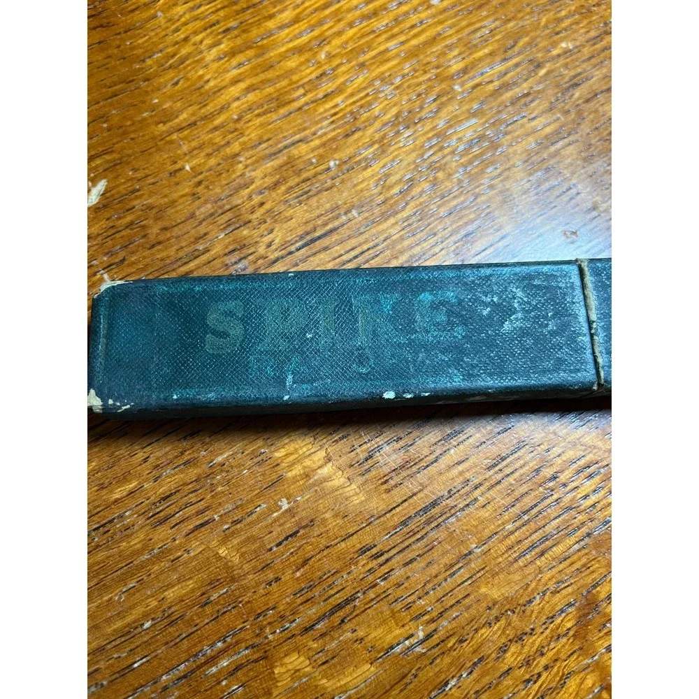 Shumate 296 Straight Razor Mens Black Vintage St Louis USA With Box